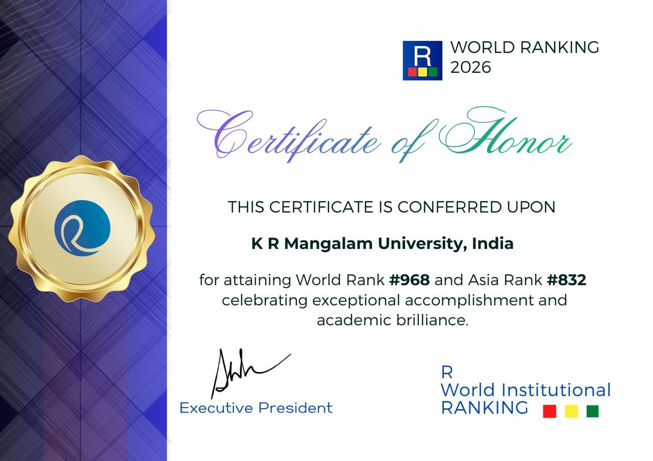 K.R. Mangalam University is proud to be  Great Place to Work® Certified.