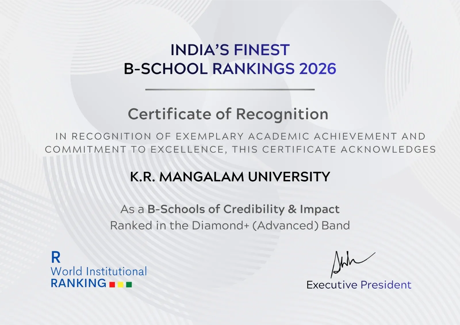 K.R. Mangalam University is proud to be  Great Place to Work® Certified.